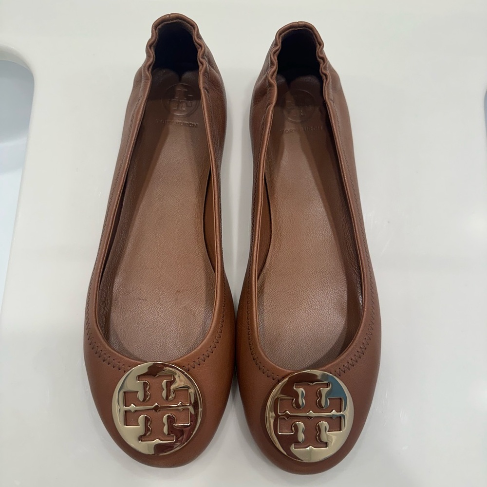 Tory Burch Minnie Travel Ballet Flats Size 10
